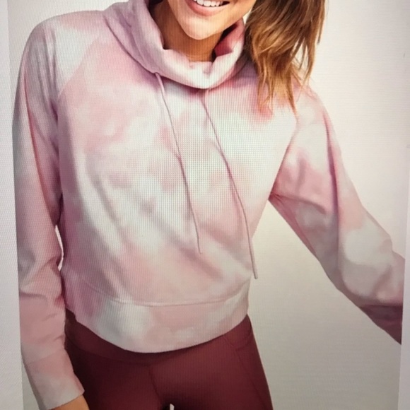 Old Navy Cropped Fleece Funnel Neck Top Medium | Go-Warm Active NWT - Picture 12 of 13